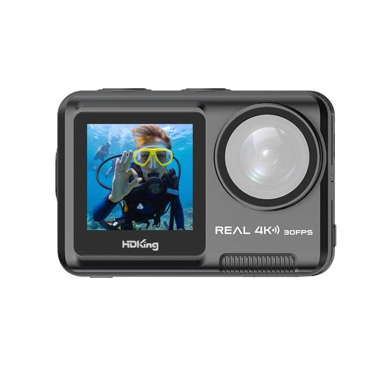 4k头戴式摄像机wifi潜水相机双屏裸机防水相机FV01A